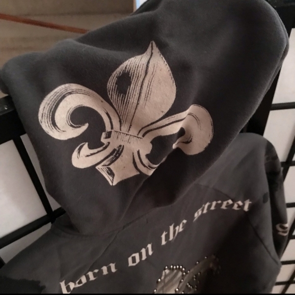 Rare vintage SMET studded hoodie - Picture 6 of 7